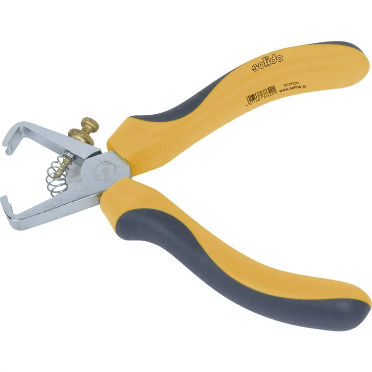 SOLIDO 159269523 Abisolier-Zange | mit Feder und Stellschraube | 0,6-10 mm² | 160 mm