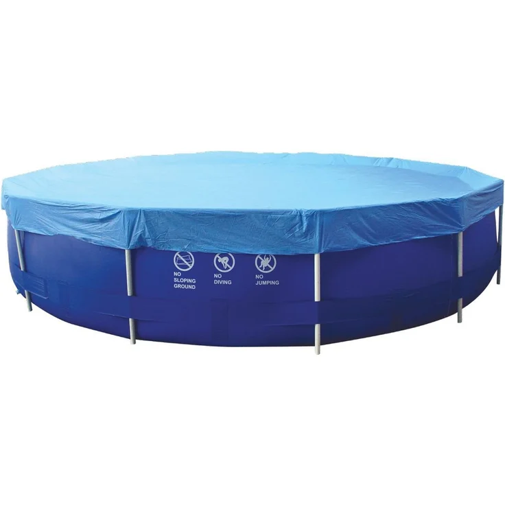 Avenli Pool-Abdeckung rund Abdeckplane für runde Frame Pool Gr. Ø 300 - 305 cm Stahlrohr Schwimmbecken Stahlrahmen Rundpool Schwimmbad Cover – Bild 1