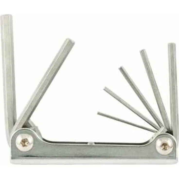 Fortis Winkelschraubendreher- Satz im Handklapphalter Metall 1,5-6 mm 7-tlg.