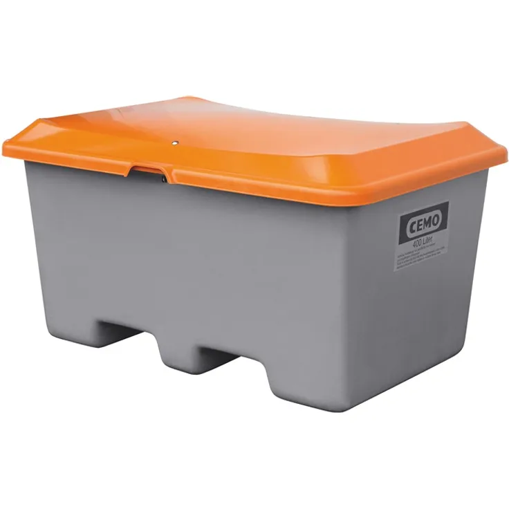 Cemo Streugutbehälter 400l grau ohne Entnahmeöffnung