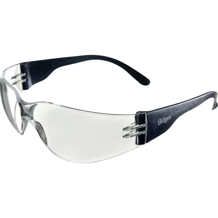 Dräger X-pect 8310 26795 Schutzbrille inkl. UV-Schutz Schwarz, Transparent