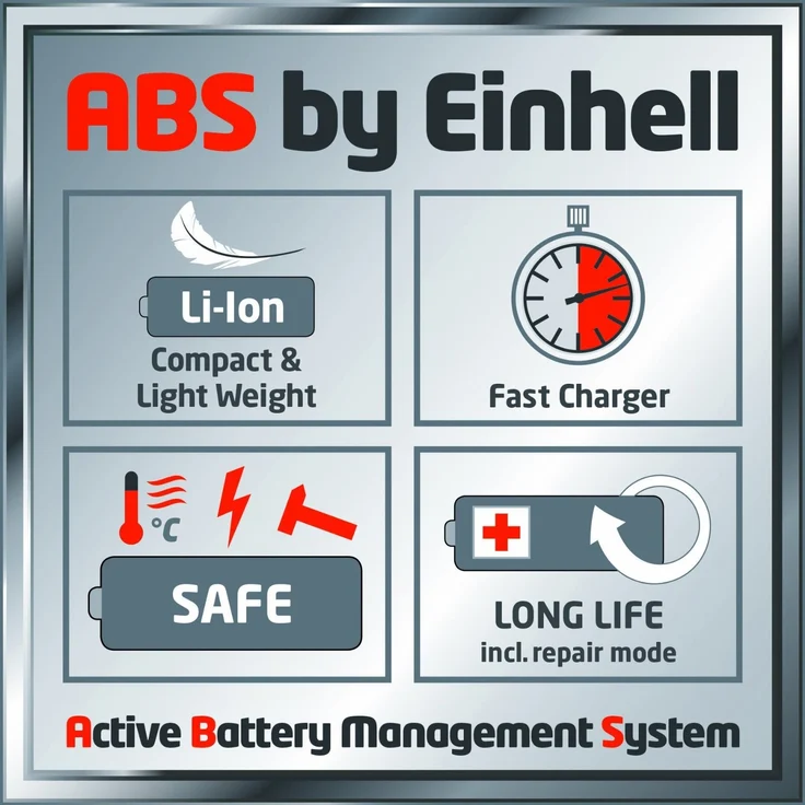 Einhell Akku-Heckenschere GE-CH 1846 Li-Solo Power X-Change (Li-Ion, 18 V, 46 cm Schnittlänge, 15 mm Zahnabstand, ergonomischer Griff, ohne Akku und Ladegerät) – Bild 4