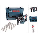 Bosch Professional GBH 18 V-26 Akku Bohrhammer SDS-Plus Solo + 12 tlg. Bohrerset SDS-Plus + L-Boxx - ohne Akku, ohne Ladegerät