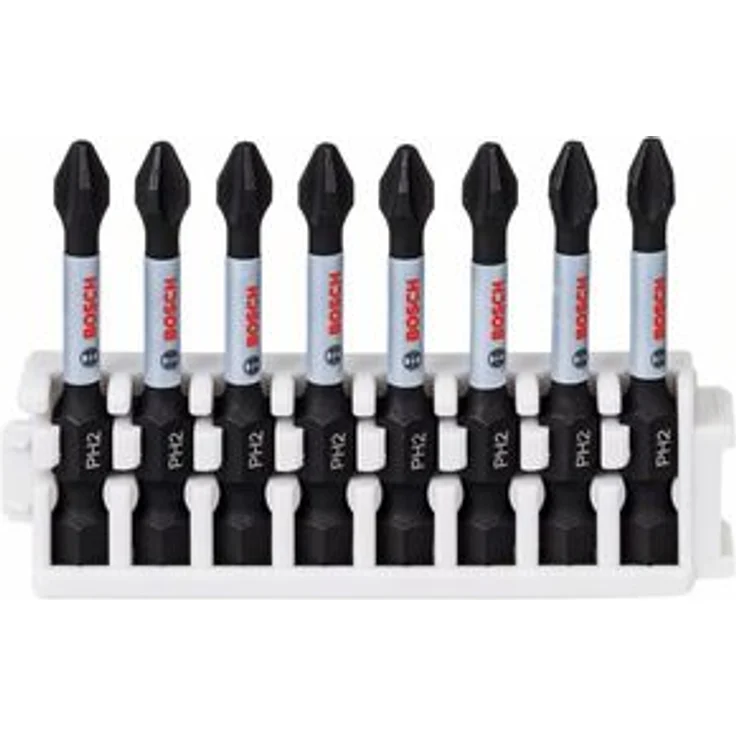 Bosch Professional 8tlg. Schrauber Bit Set Kreuzschlitz (Impact Control, PH2 Bits, Länge 50 mm, Pick and Click) – Bild 1