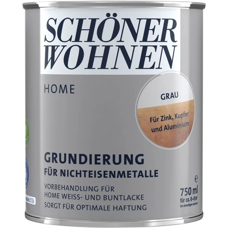 Schöner Wohnen - Grundierung Home für Nichteisenmetalle, grau, matt - grau