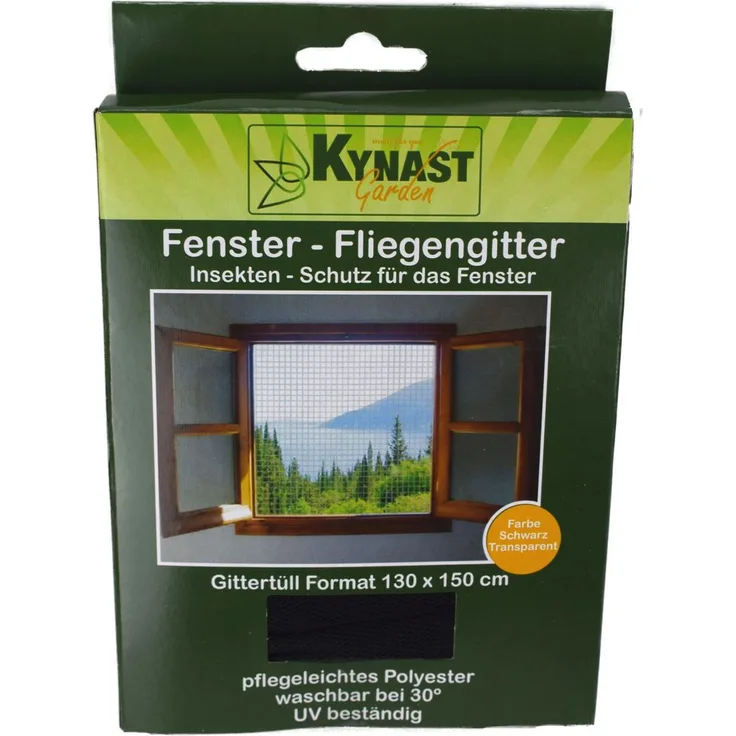 Fliegengitter Insektenschutz Fenstergitter 130x150cm Polyester schwarz