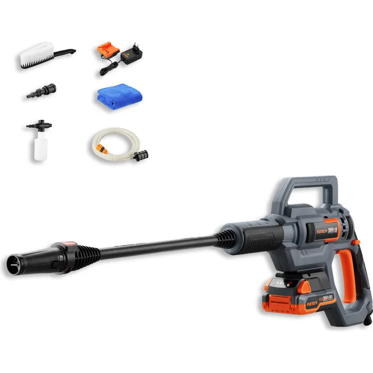 FUXTEC 20V Akku Hochdruckreiniger SET FX-E1HDR20-SET mit Akku, Ladegerät, Zubehör
