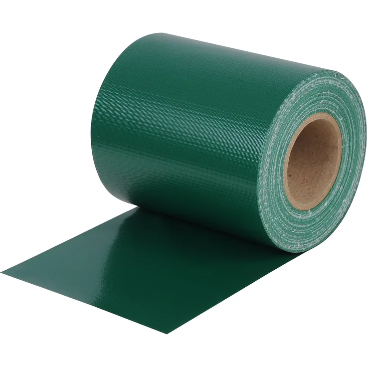 WOLTU GZZ1187gn Sichtschutzstreifen 450g/m² PVC Doppelstabmattenzaun Sichtschutz Garten Balkon inkl. 25 Klemmenclips grün 19 cm x 35 m
