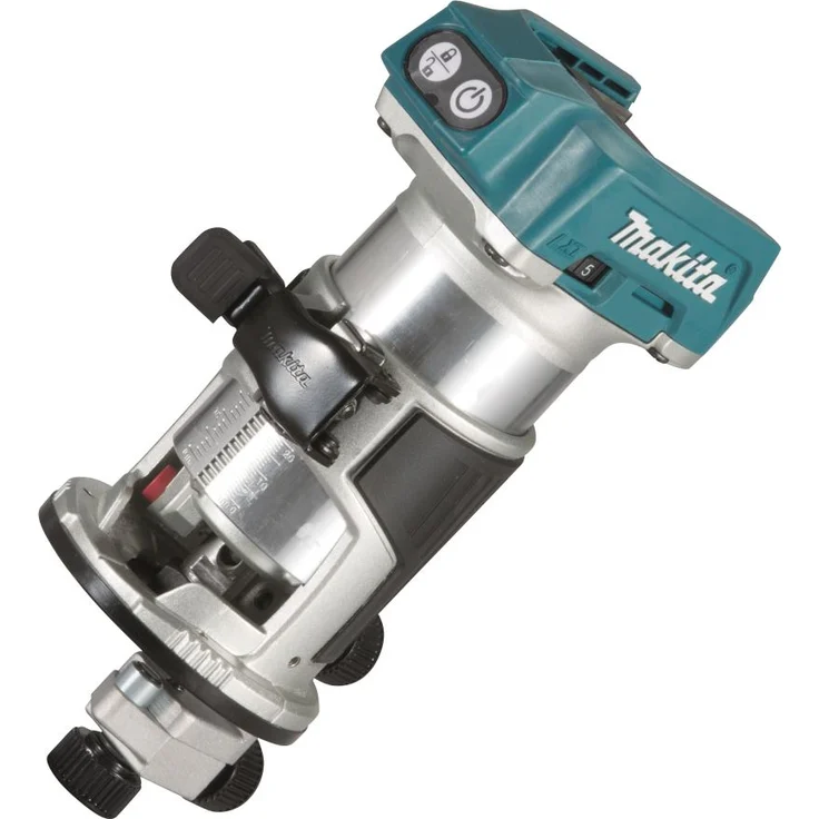 Makita Akku-Multifunktionsfräse DRT50Z, 18Volt Fräsmaschine, blau-silber, ohne Akku und Ladegerät – Bild 2