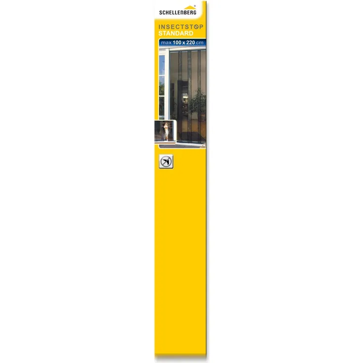 Schellenberg Insektenschutz Vorhang STANDARD 100 x 220 cm, anthrazit