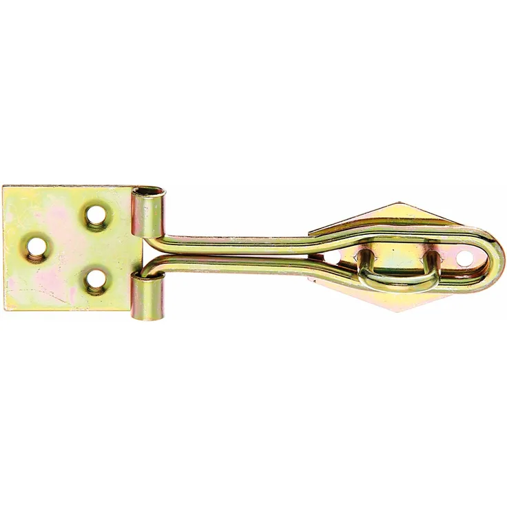 GAH-Alberts 348229 Überfalle mit Schlaufe aus gerolltem Draht, galvanisch gelb verzinkt, 120 x 31,5 mm