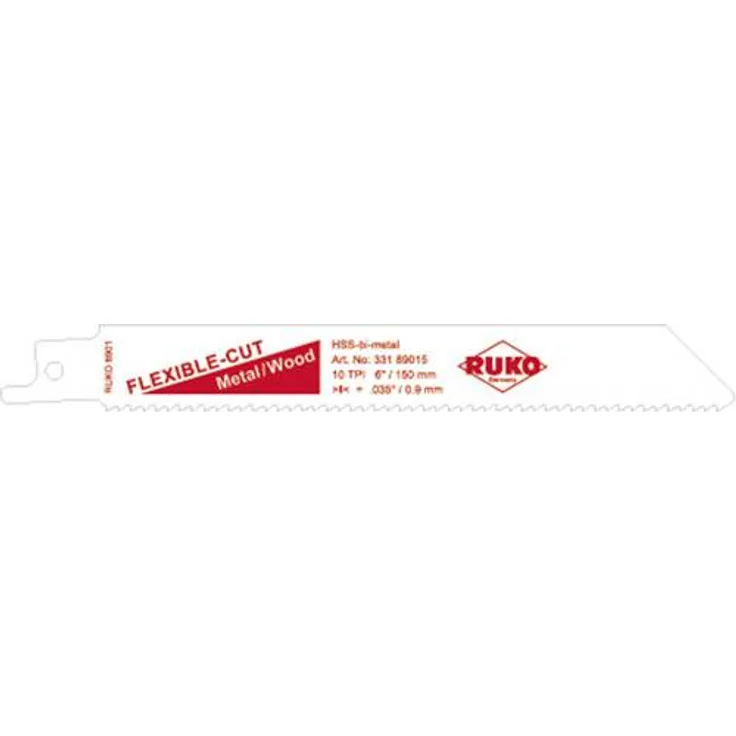 RUKO 33289015 5er-Sets Säbelsägeblätter Sägeblatt-Länge 150mm 5St.