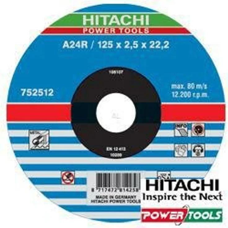 Hitachi – 752511 Metall-Trennscheibe 115 x 2,5 x 22,2 mm
