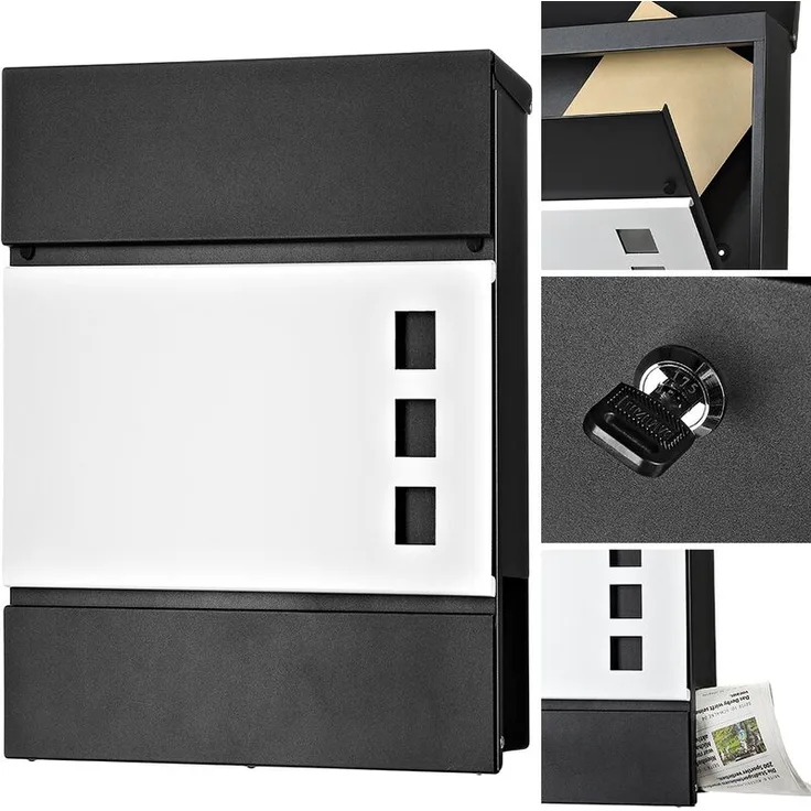 Briefkasten Zeitungsrolle Wandbriefkasten Postkasten Mailbox Letterbox - Melko