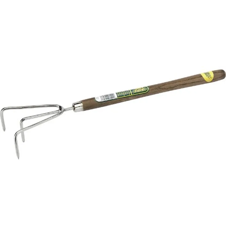 DRAPER EXPERT 20643Edelstahl Hand Kultivator mit Intermediate Länge Griff aus Eschenholz