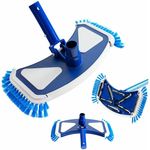 AREBOS Pool Bürste Bodensauger Poolreiniger Reiniger Poolsauger Bodenreiniger - Blau