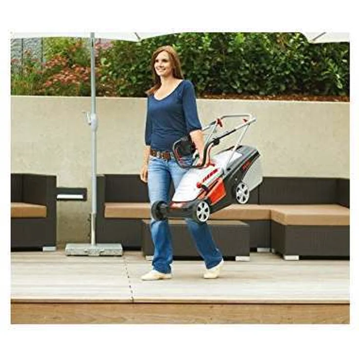 AL-KO Elektro-Rasenmäher 34 E Comfort - 34 cm Schnittbreite, 1.200 W Motorleistung, für Rasenflächen bis 300 m², Schnitthöhe 6-fach verstellbar, 37 l Fangkorb – Bild 5