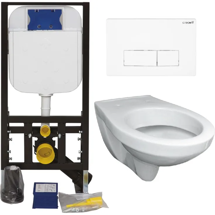 Bäder Boutique Wand WC Vigour mit WC Sitz und Creavit Zubehör