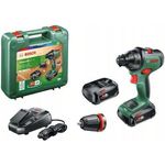 Bosch AdvancedDrill 18 06039B5006 Power for All 18V Akku-Bohrschrauber 2 x 2,5 Ah mit Akku mit Ladegerät mit Tragekoffer