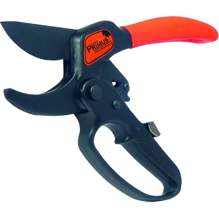 Garten Primus Ratschenschere Gartenschere 30 mm, schwarz-orange, 25 x 7,9 x 2,1 cm, 01010 Links- und Rechtshänder mittelgroß