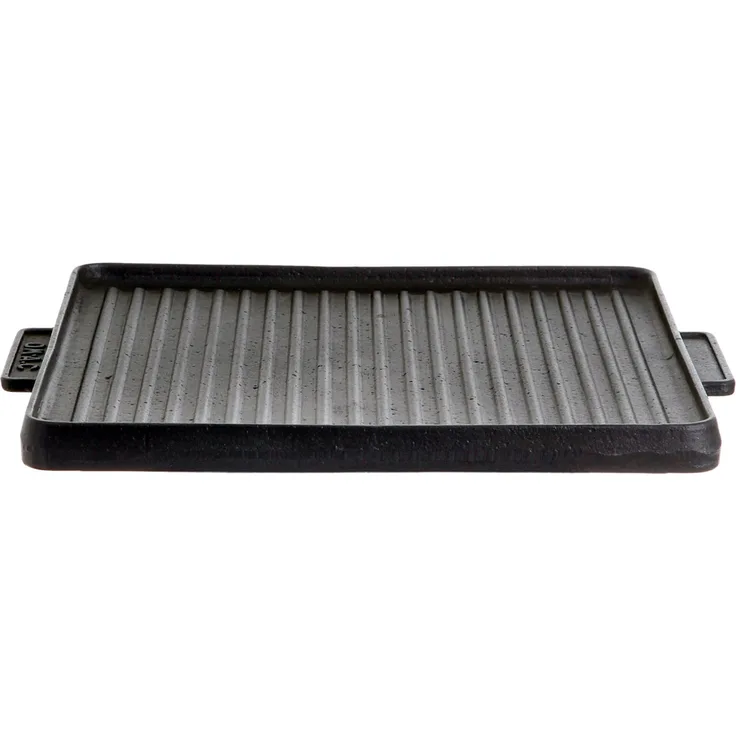 PaellaWorld Grillplatte, Gusseisen, eckig, schwarz, 38 x 38 cm