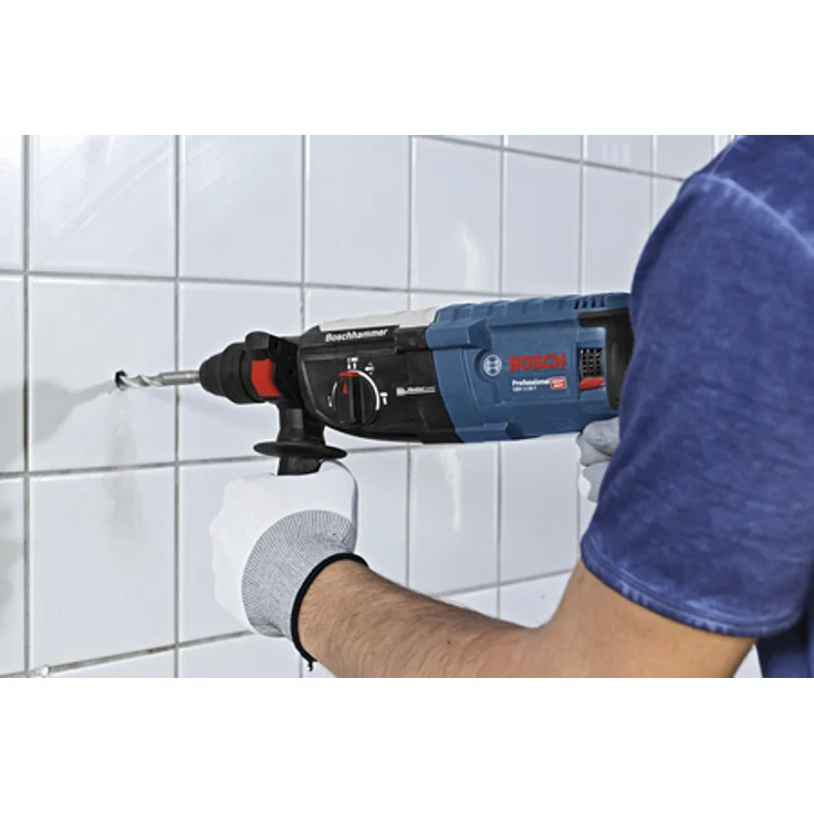 Bosch Professional Bohrhammer GBH 2-28 F mit SDS-Plus inkl. 3 tlg. Bohrer-Set + L-Case – Bild 2