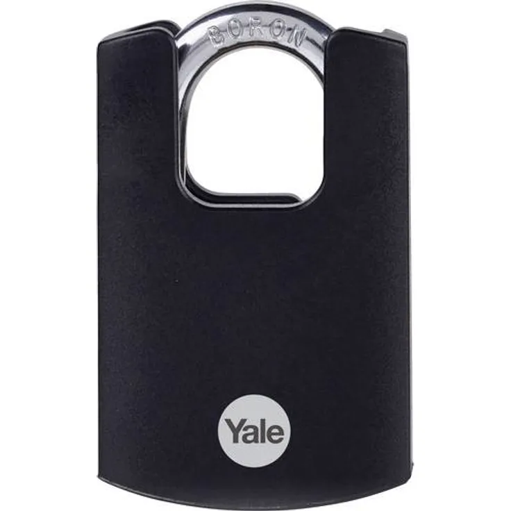 YALE Vorhängeschloss 50 mm Schwarz Schlüsselschloss
