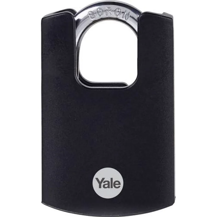 YALE Vorhängeschloss 50 mm Schwarz Schlüsselschloss
