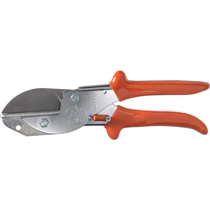 Original LÖWE Universalschere 3.105 mit antihaftbeschichteter Karbonstahl-Klinge und 50 mm Schnittlänge - vielseitig einsetzbare Schere in Industrie und Handwerk für Leder PVC Holz Kunststoff Gummi