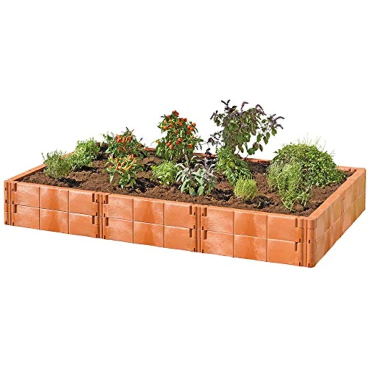 Juwel Hochbeet-Aufbausatz terra 190x121x26cm