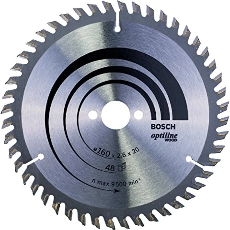 Bosch Professional Kreissägeblatt Optiline Wood (für Holz, 160 x 20 x 2,6 mm, 48 Zähne, Zubehör Kreissäge) – Bild 1