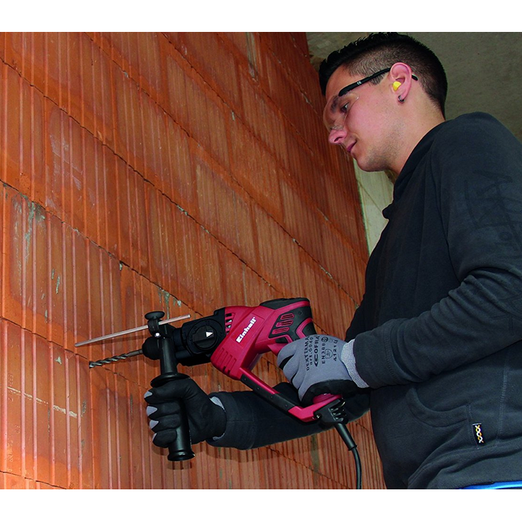 Einhell Bohrhammer RT-RH 20-1 (500 W, 1,6 J, Bohrleistung D in Beton 20 mm, SDS-Plus, Verdrehsicherung, Überlast-Rutschkopplung, Metall-Bohrtiefenanschlag, Drehzahlvorwahl) – Bild 6