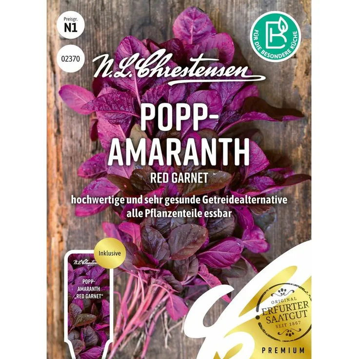 N.L. CHRESTENSEN Popp - Amaranth Red Garnet Kräutersamen 