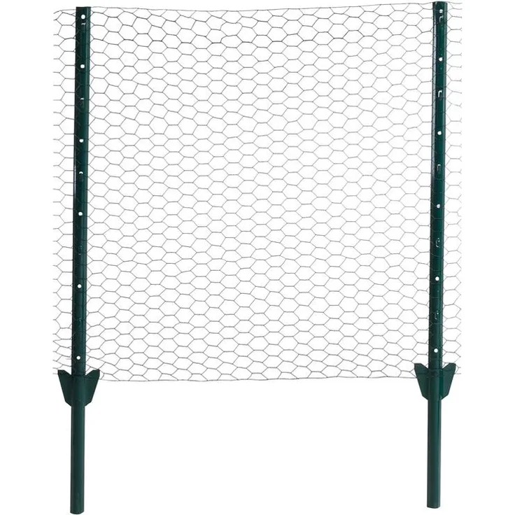Zaunset Sechseckgeflecht Zaun Draht 1,00 x 25 m Komplett-Set Drahtzaun 50 mm