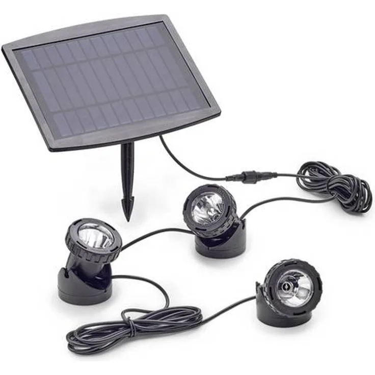 Pontec 77939 Teichbeleuchtung 3er Set LED 0.5W Schwarz