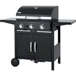 Tepro Gasgrill Mayfield, 3 Edelstahl-Brenner, je ca. 3 kW, Gesamtleistung max. 9 kW, Grillfläche: ca. 55 x 44 cm, Warmhaltefläche: ca. 54 x 24 cm 58 x 72 x 46 cm, 3152