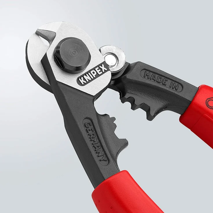 KNIPEX 95 62 190 Drahtseilschere geschmiedet mit Mehrkomponenten-Hüllen 190 mm – Bild 5
