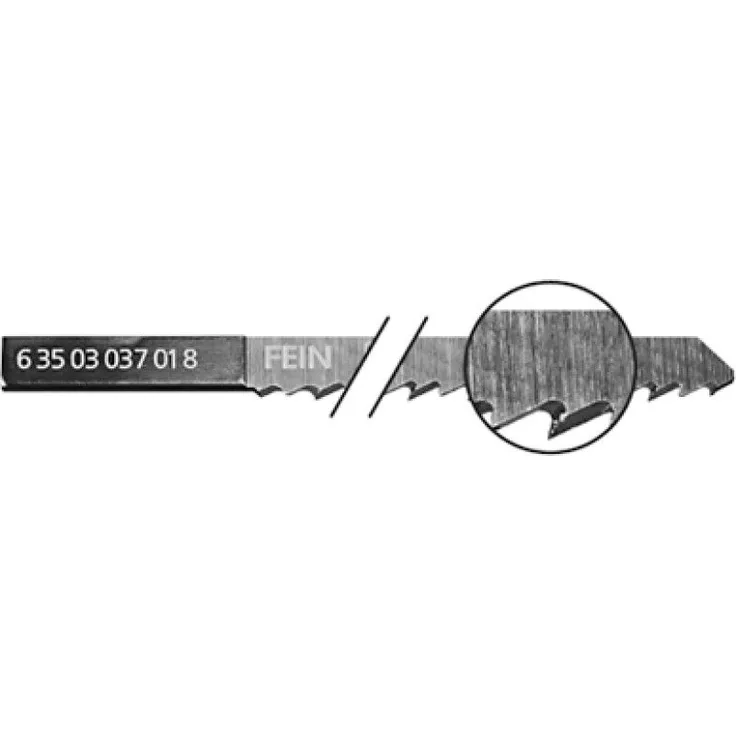 FEIN Stichsägeblätter 88 mm, Zahnteilung 3 für Holz, 5 Stück, 63503037018