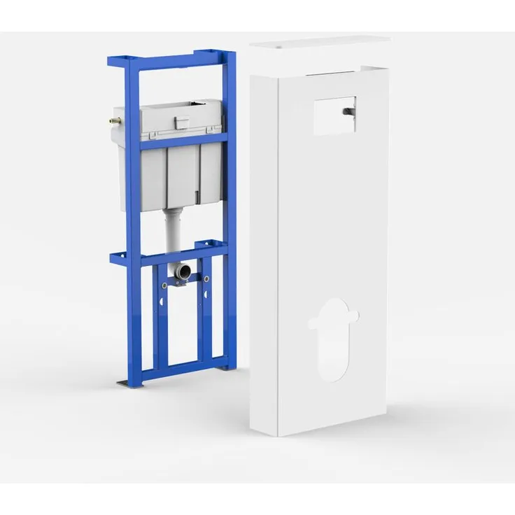 Sanit Eisenberg - Sanit Sanitärmodul INEO SOLO für Wand-WC, weiß-weiß