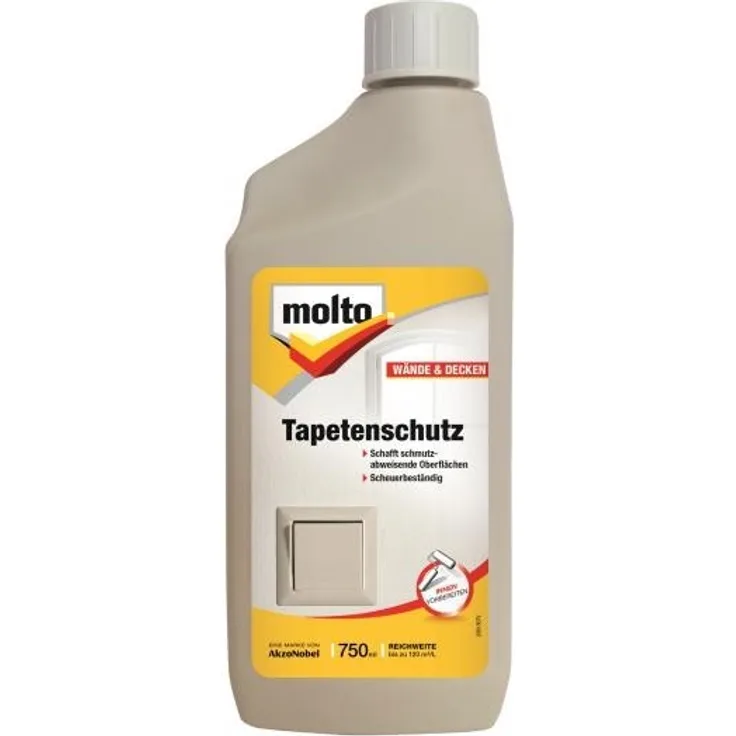 Molto Tapetenschutz farblos 750ml schmutzabweisende abschwachbare Tapeten