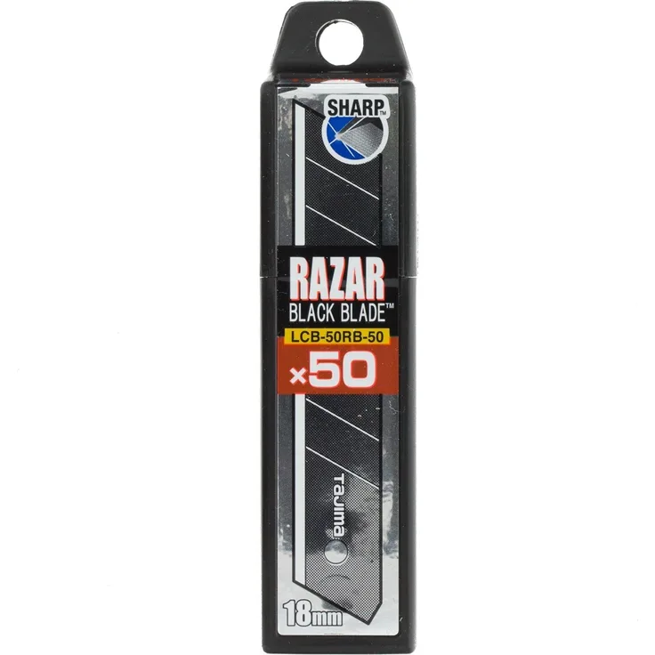TAJIMA Ersatzklinge RAZAR BLACK 18mm – 50 Stück, TAJ-10312