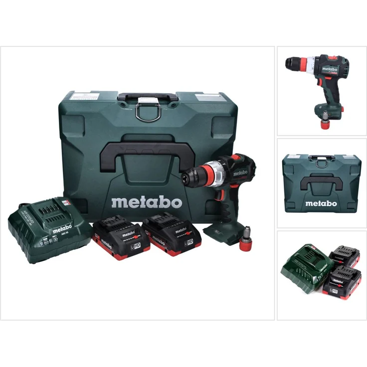 Metabo BS 18 LT BL Q Akku Bohrschrauber 18 V 75 Nm Brushless + 2x Akku 4,0 Ah + Ladegerät + MetaLoc