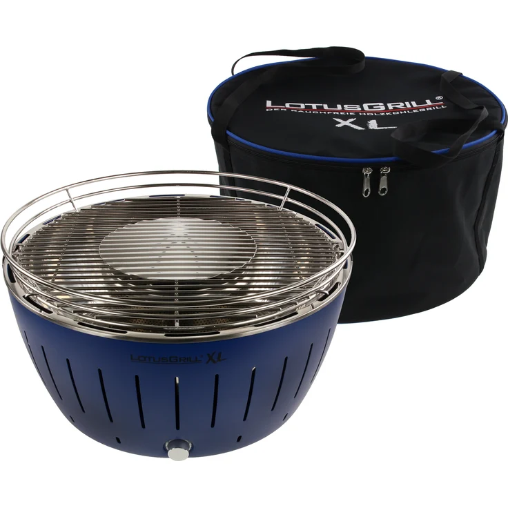 LotusGrill XL Holzkohlegrill tiefblau – Bild 2