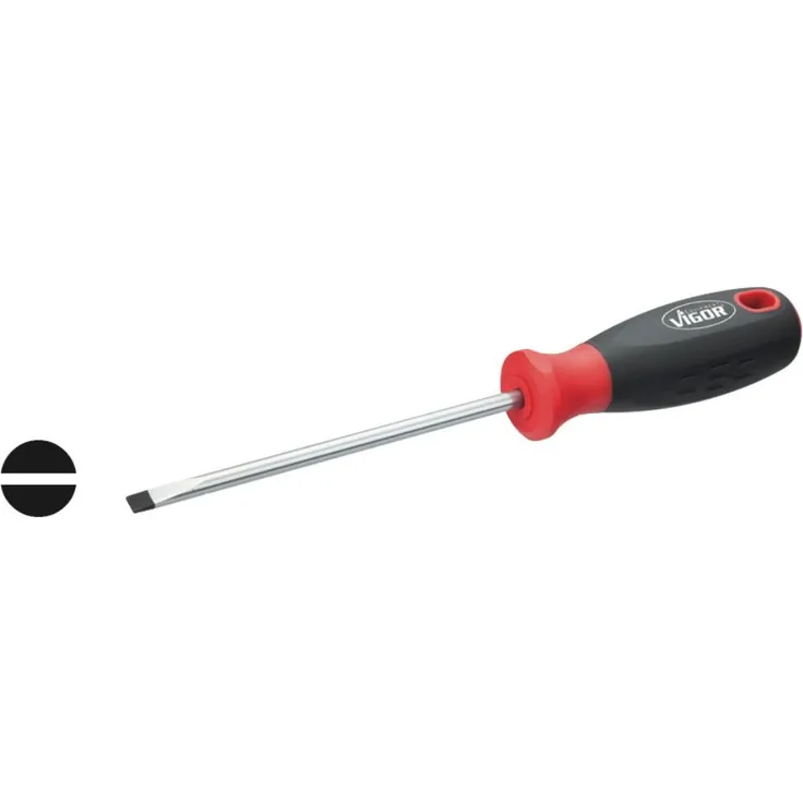 Vigor Schraubendreher, für Schlitz-Profil 8 mm, 1 Stück, V3613