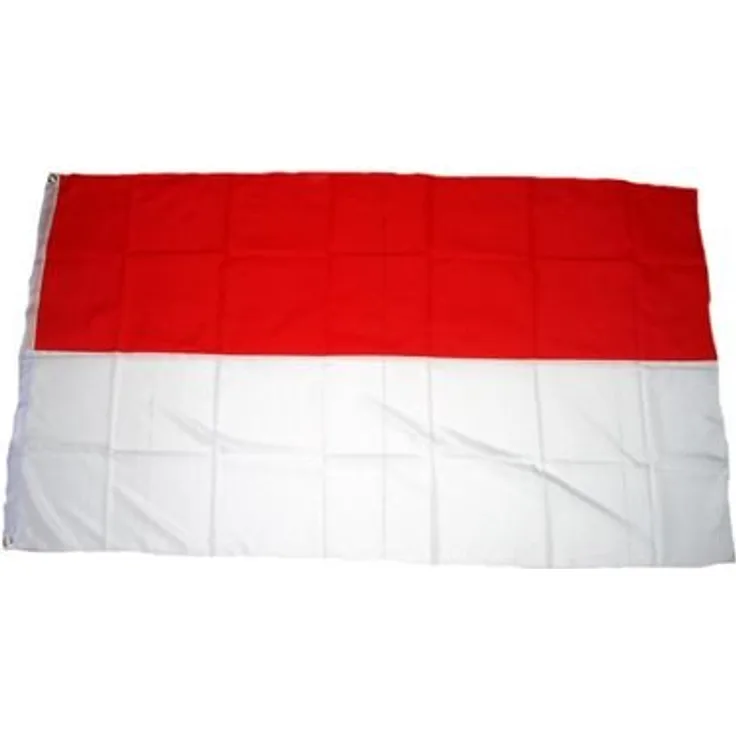 Flaggenking Schützenfest Fahne, rot / weiß, 150 x 90 cm