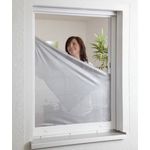 Sonnenschutz Fliegengitter für Fenster 130x150cm anthrazit-silber 100240105-CU