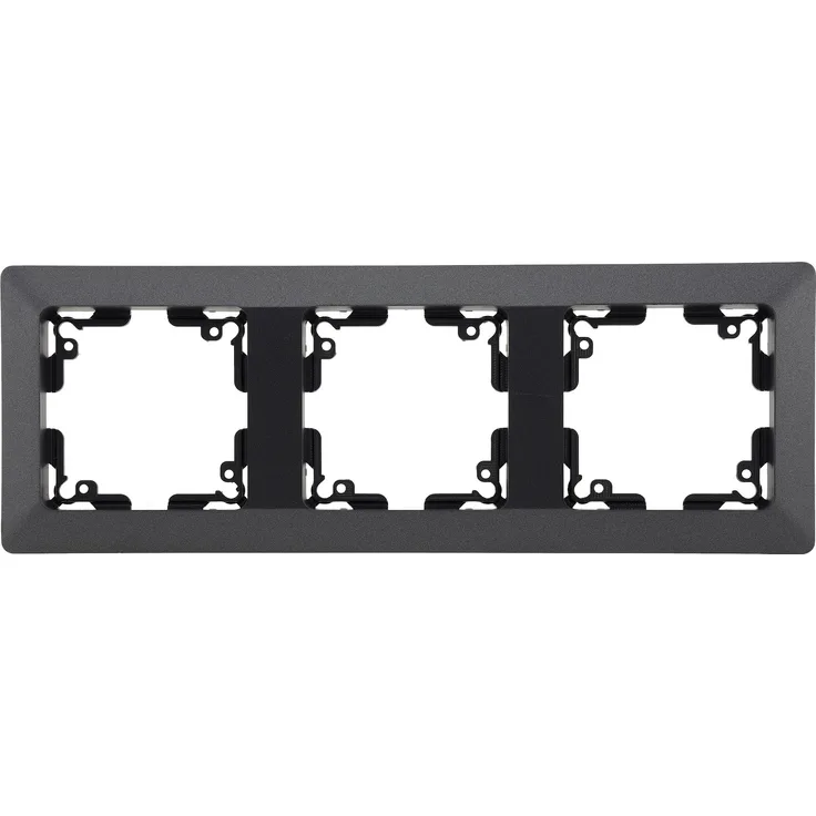 MILOS 3-fach Rahmen Anthrazit