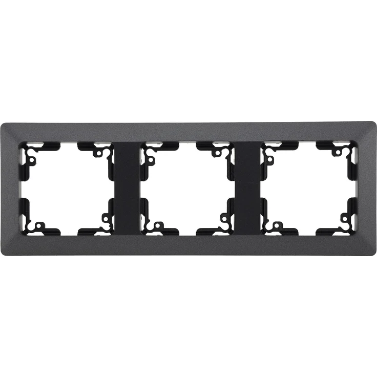 MILOS 3-fach Rahmen Anthrazit