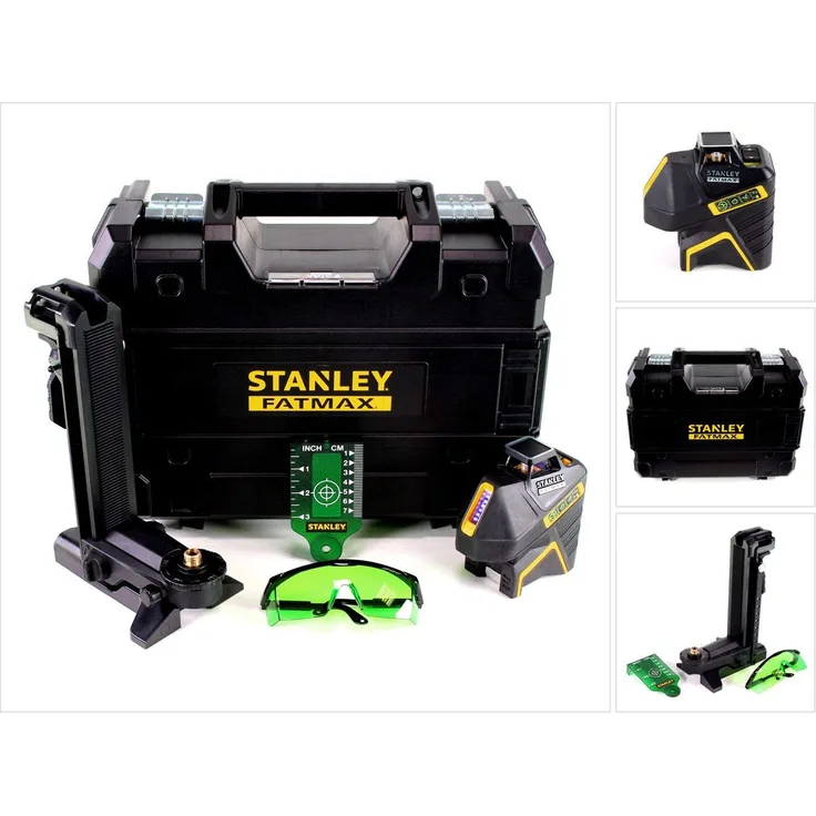 Stanley FMHT77617-1 SLG-2V (Li-Ion) Laser grün Produktreihe Fatmax Reichweite 30 m-50 m mit Sensor Schutz IP54
