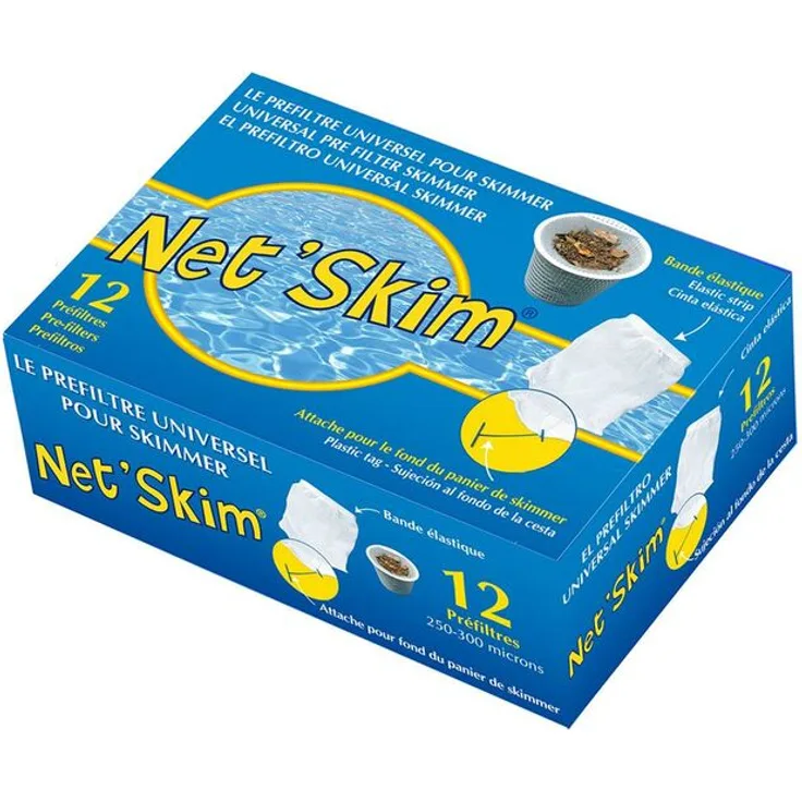 TOUCAN 24 NetSkim universeller Vorfilter für Skimmer, für Pools und Whirlpools, 2 x 12 Stück in der Box - Toucan